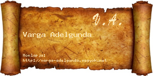 Varga Adelgunda névjegykártya
